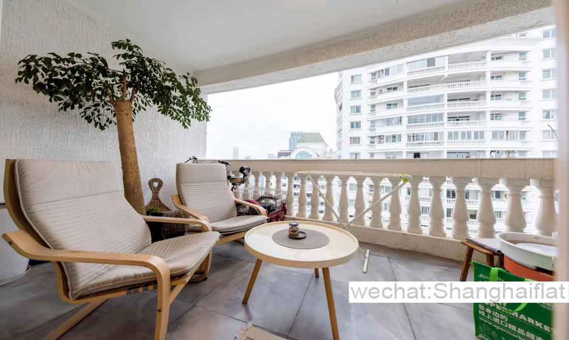 Mingyuan Century: 4br apt unit with double balconies and view for rent/French Concession