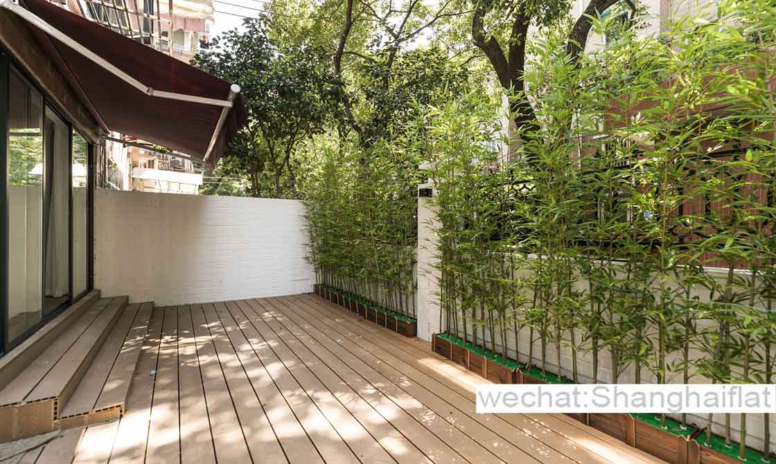 3br flat with garden in Xinhua rd for rent/Jiaotong University