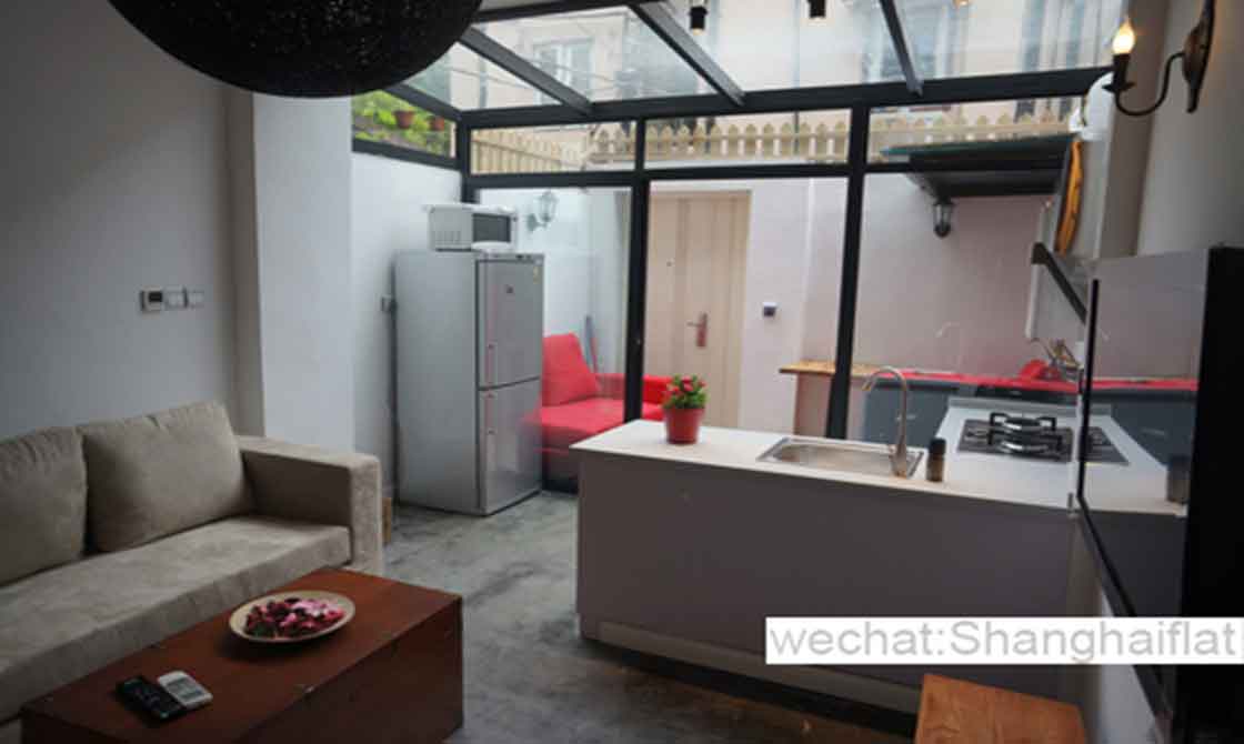 1br lane house with yard near Line 9 Jiashan Lu stop/Jianguo w rd/Former French Concession