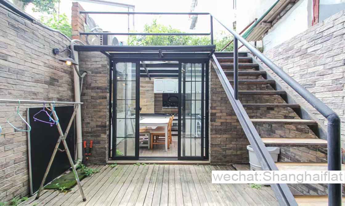 1br lane house with garden at South Shaanxi rd French Concession