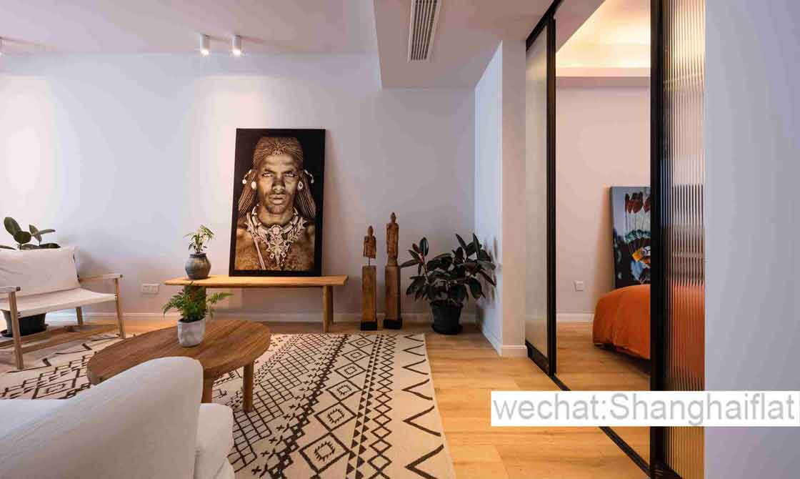 Beautiful custom 1br Apartment /Shanghai library/Wuxing Rd/Former French Concession